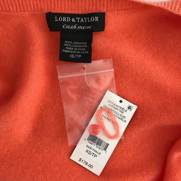 Lord & Taylor Cashmere Winter Sweater Cardigan - Picture 10 of 10